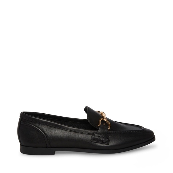 Steve Madden Black Leather Loafers - Picture 8 of 14
